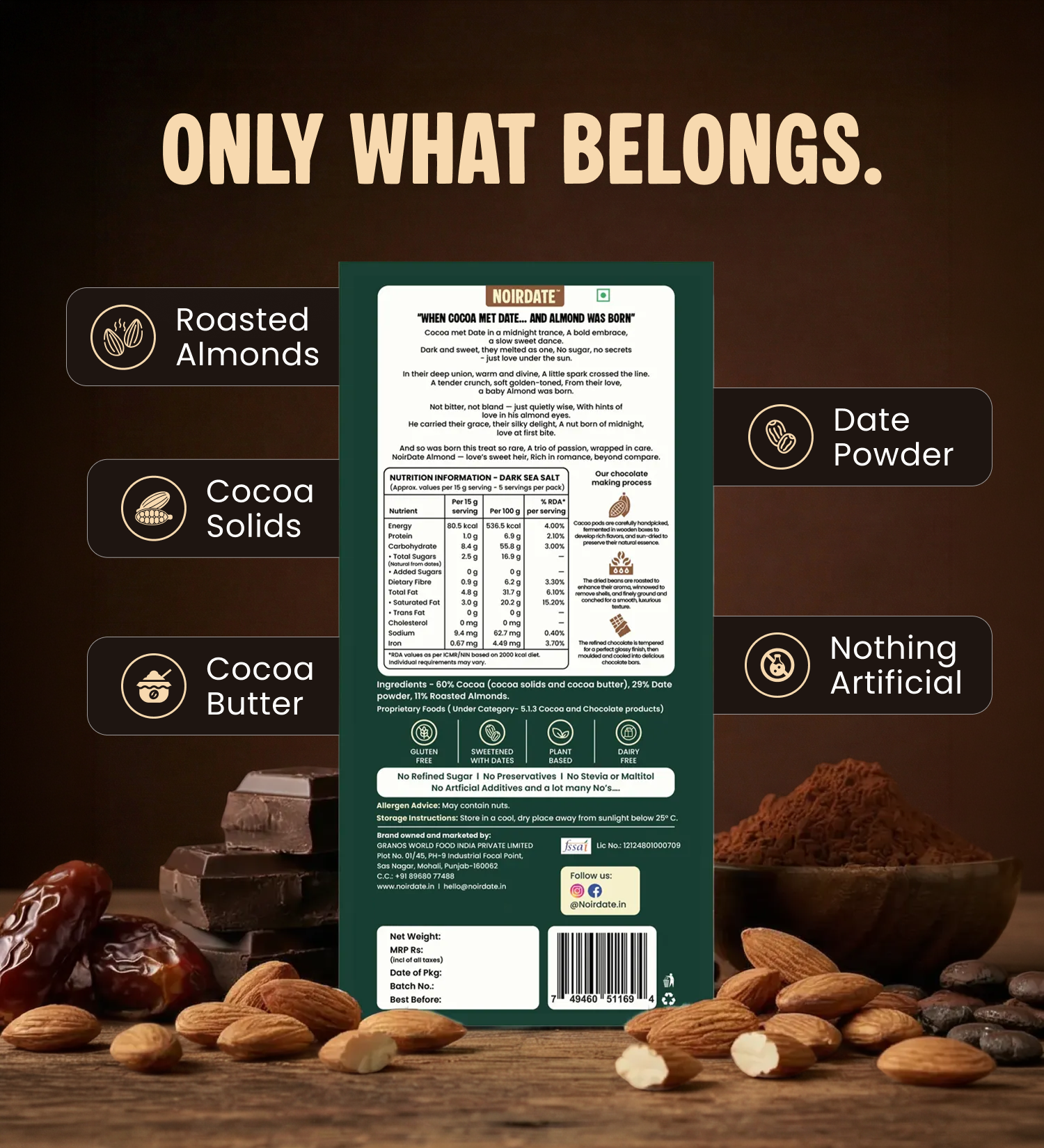 The Connoisseur’s Collection | 5 x 75g Dark Chocolate Bars