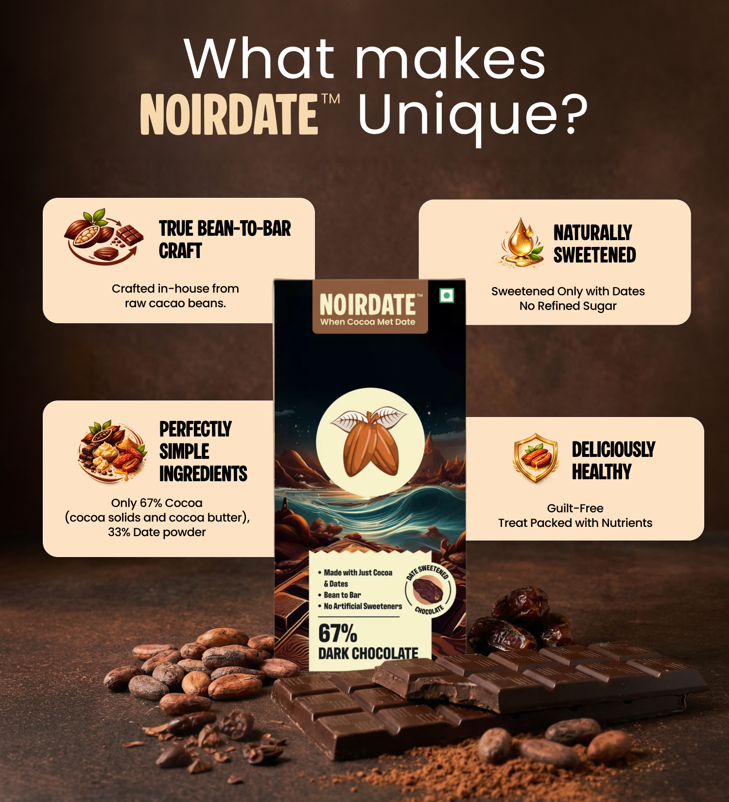 67% Classic Dark Chocolate 75g | Pack Of 1