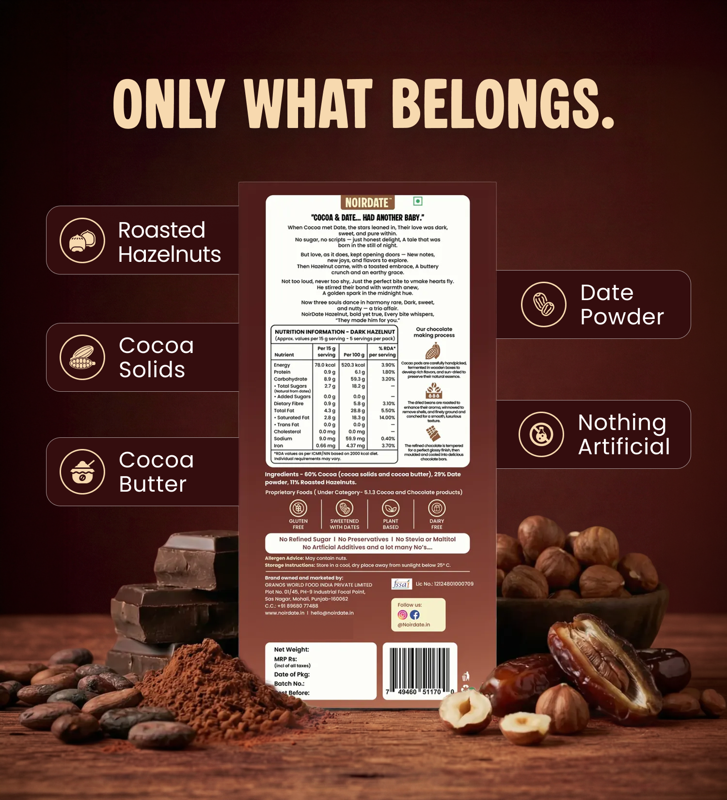 The Connoisseur’s Collection | 5 x 75g Dark Chocolate Bars