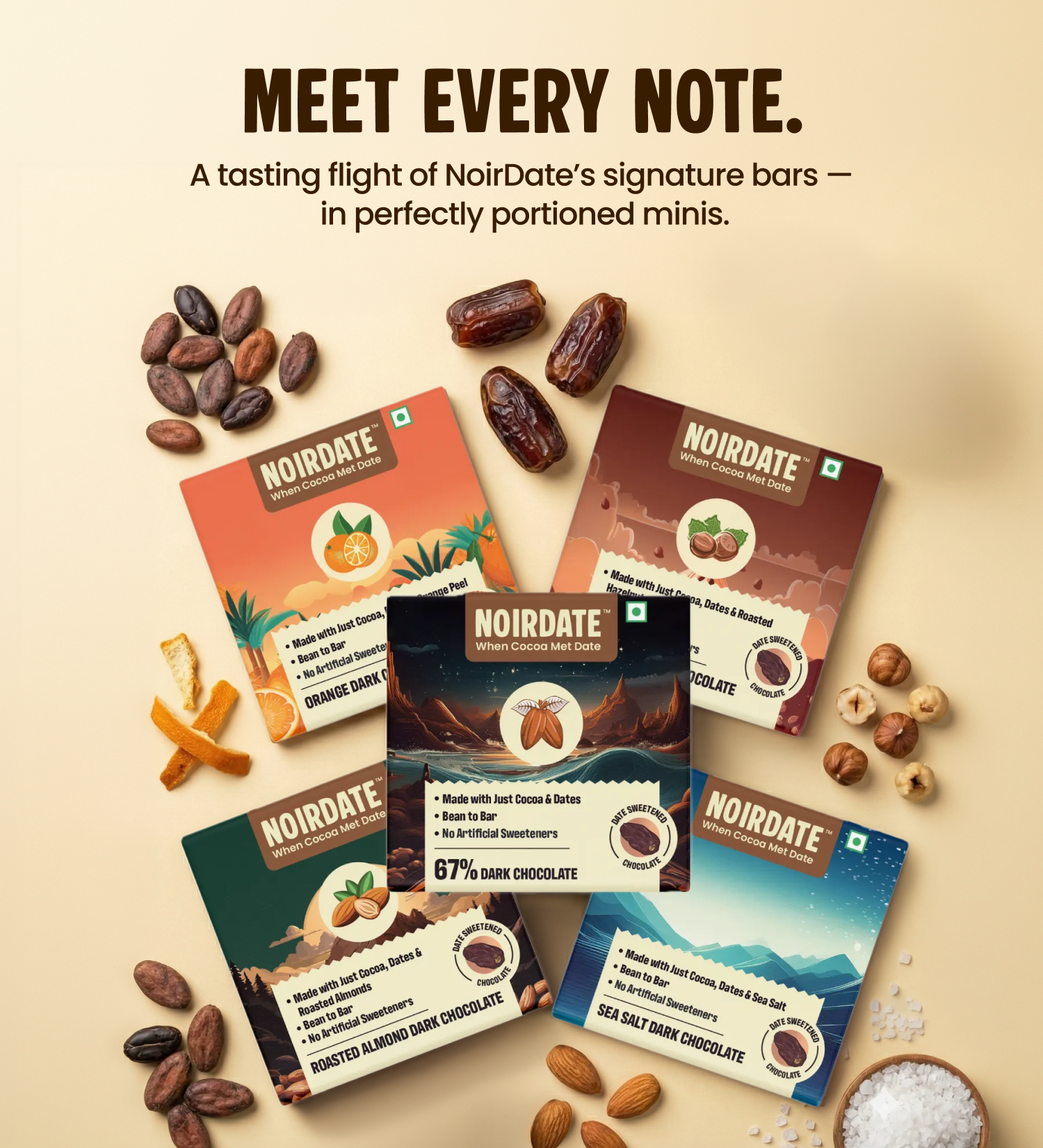 The Discovery Set | 5 x 15g Dark Chocolate Mini Bars