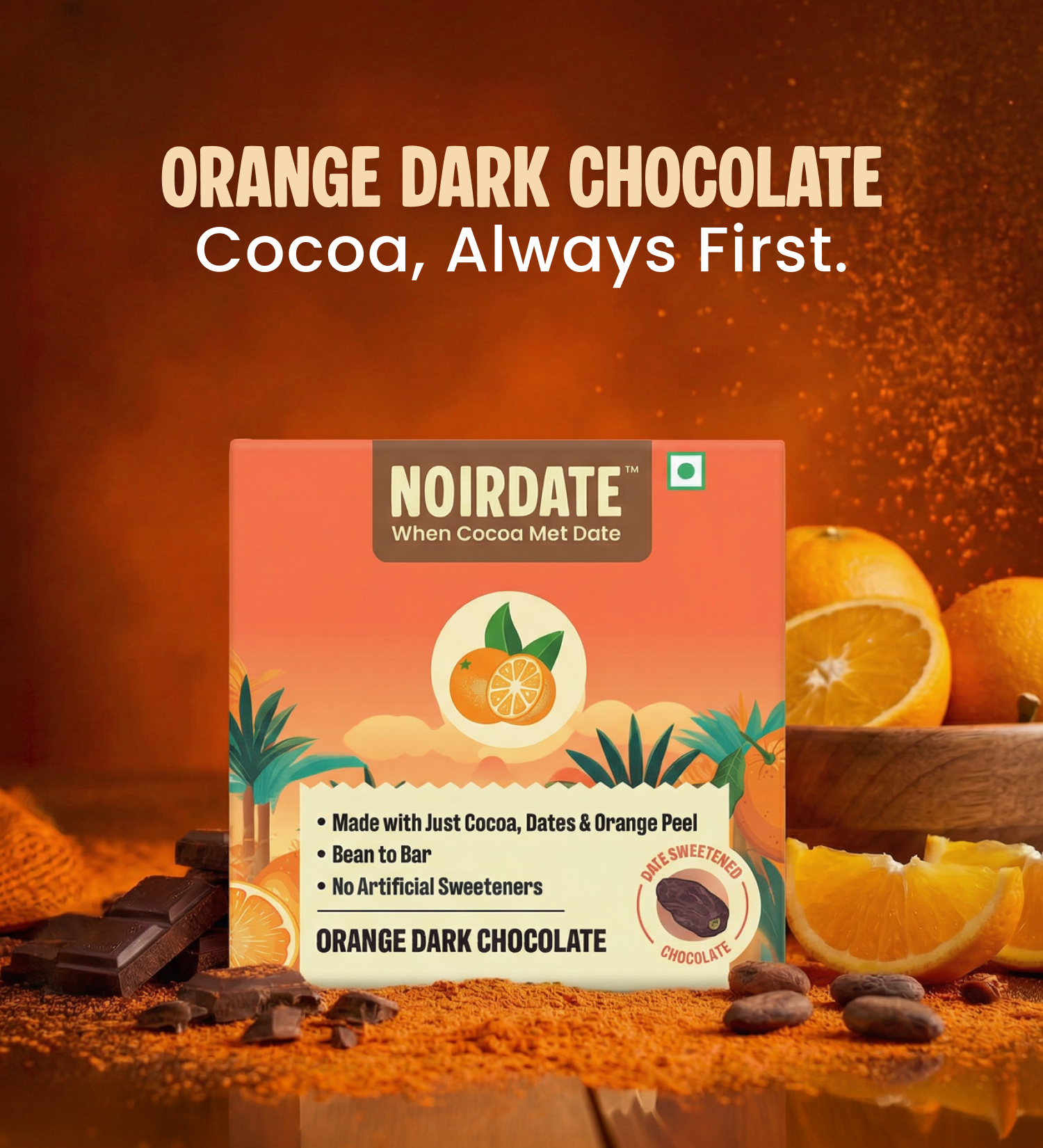 Orange Dark Chocolate 15g | Pack Of 1