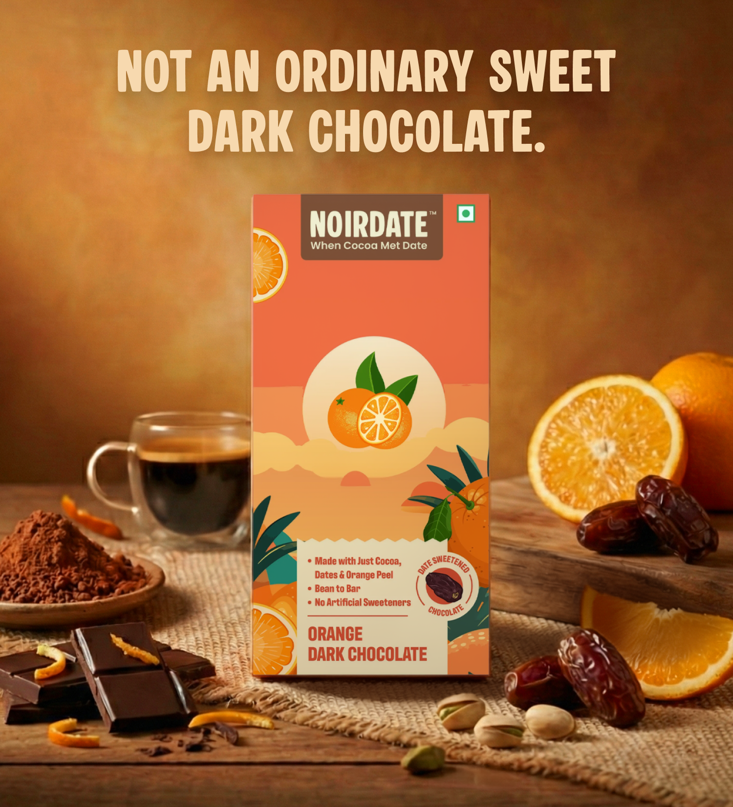 Orange Dark Chocolate 75g | Pack Of 1