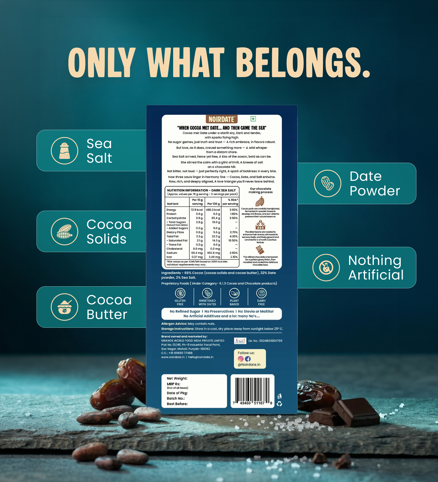 The Connoisseur’s Collection | 5 x 75g Dark Chocolate Bars