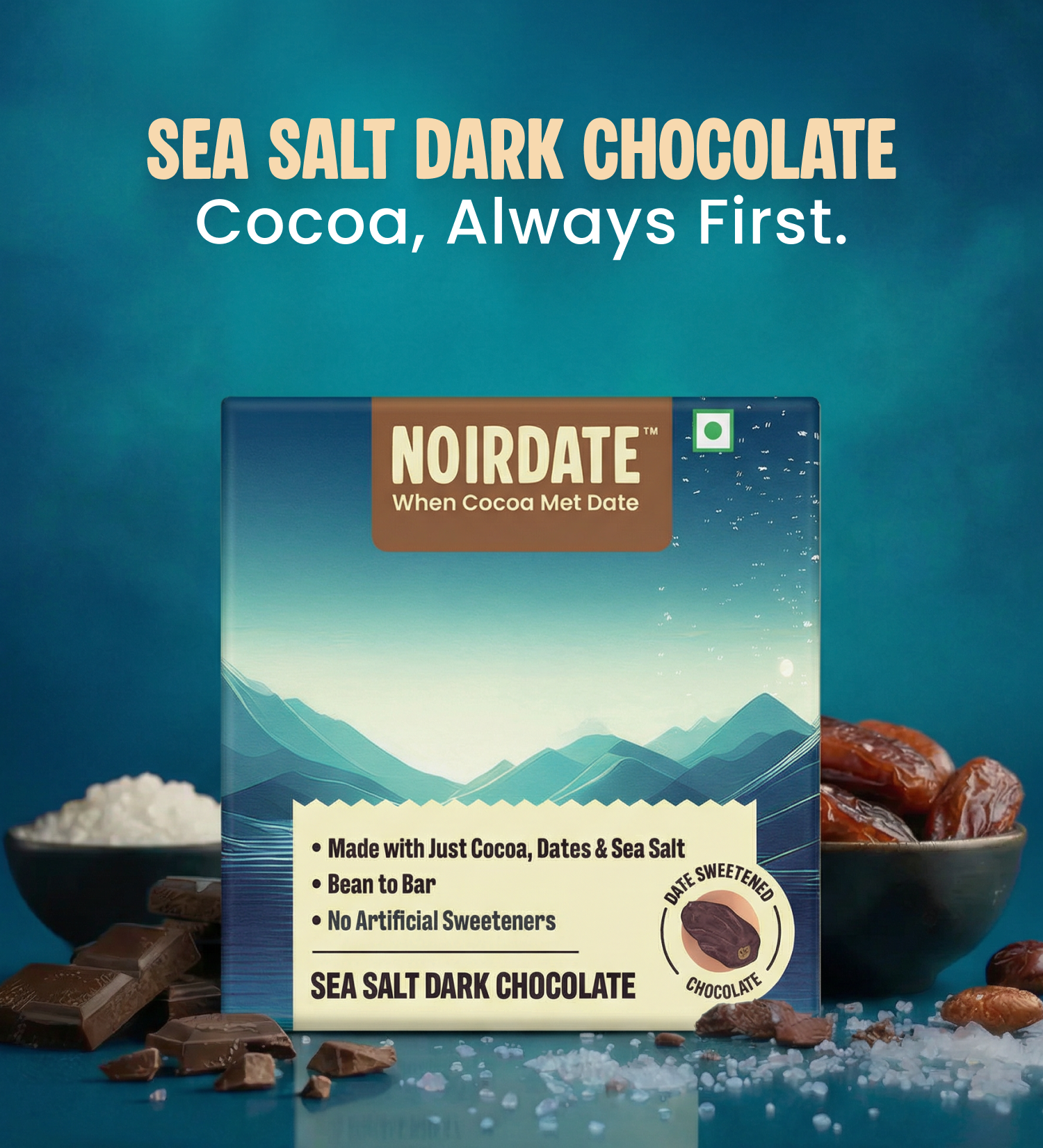 SeaSalt Dark Chocolate 15g | Pack Of 1