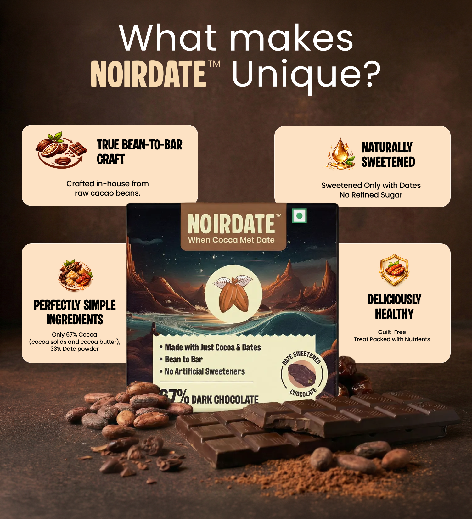 67% Classic Dark Chocolate 15g | Pack Of 1