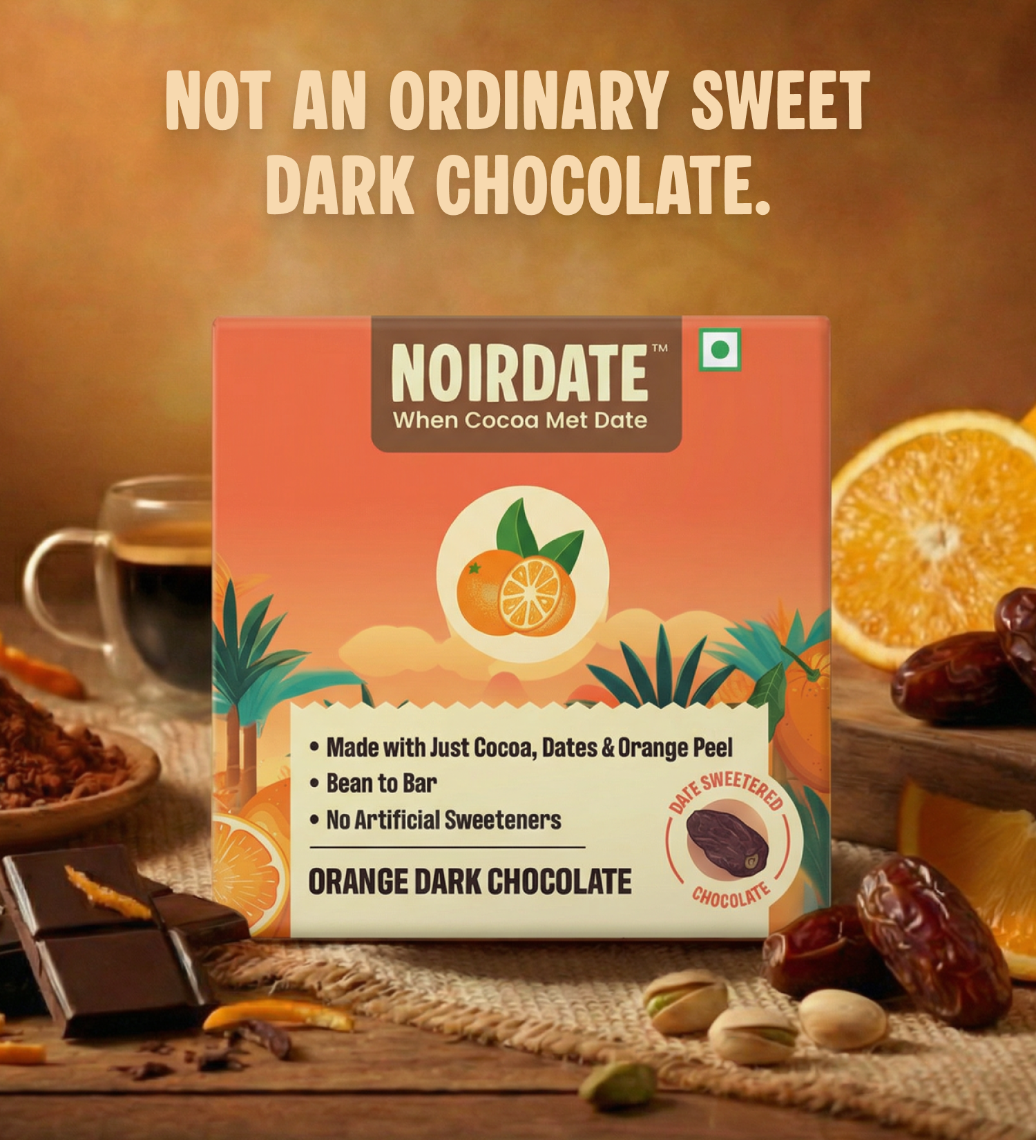 Orange Dark Chocolate 15g | Pack Of 10
