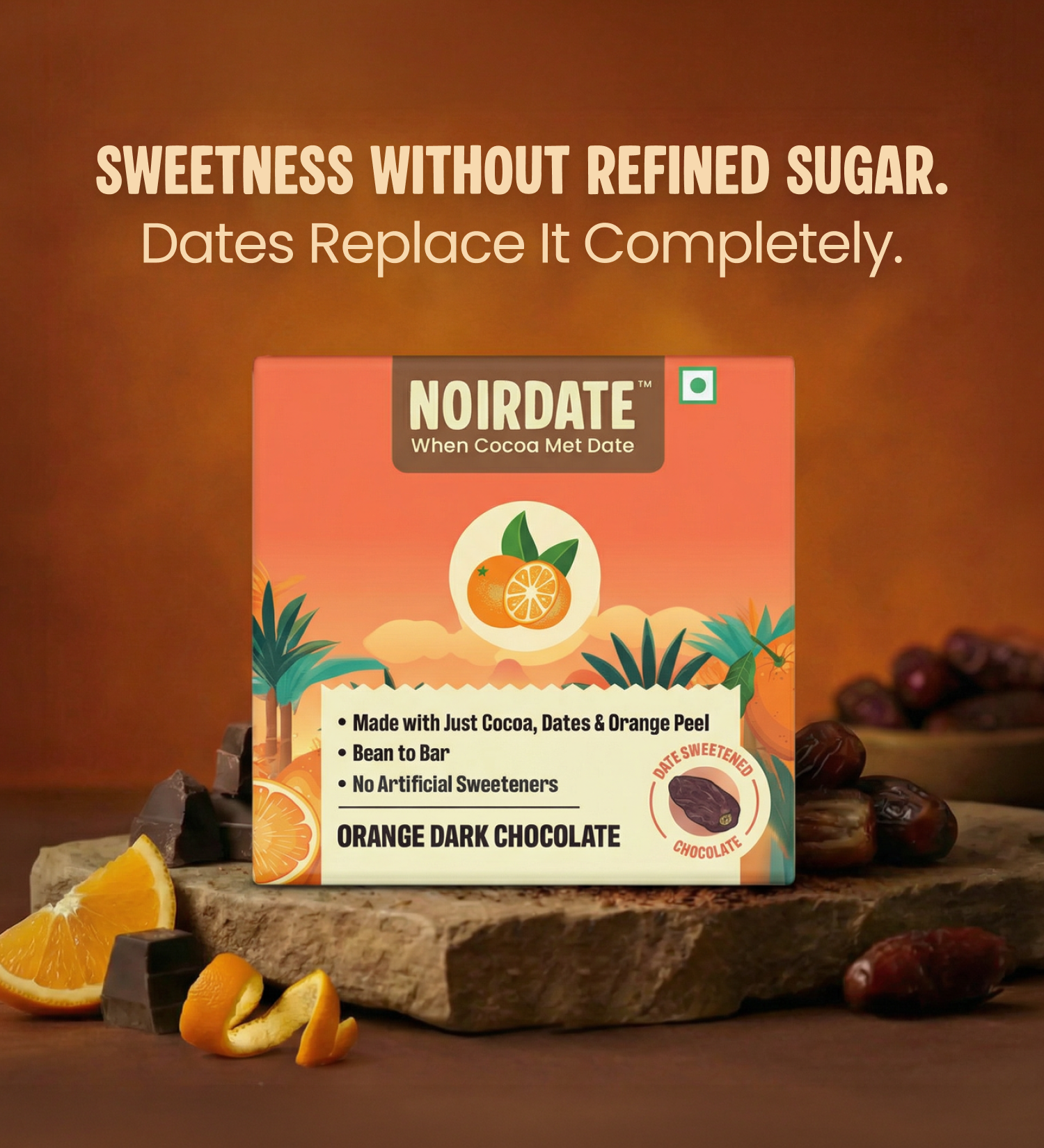 Orange Dark Chocolate 15g | Pack Of 10