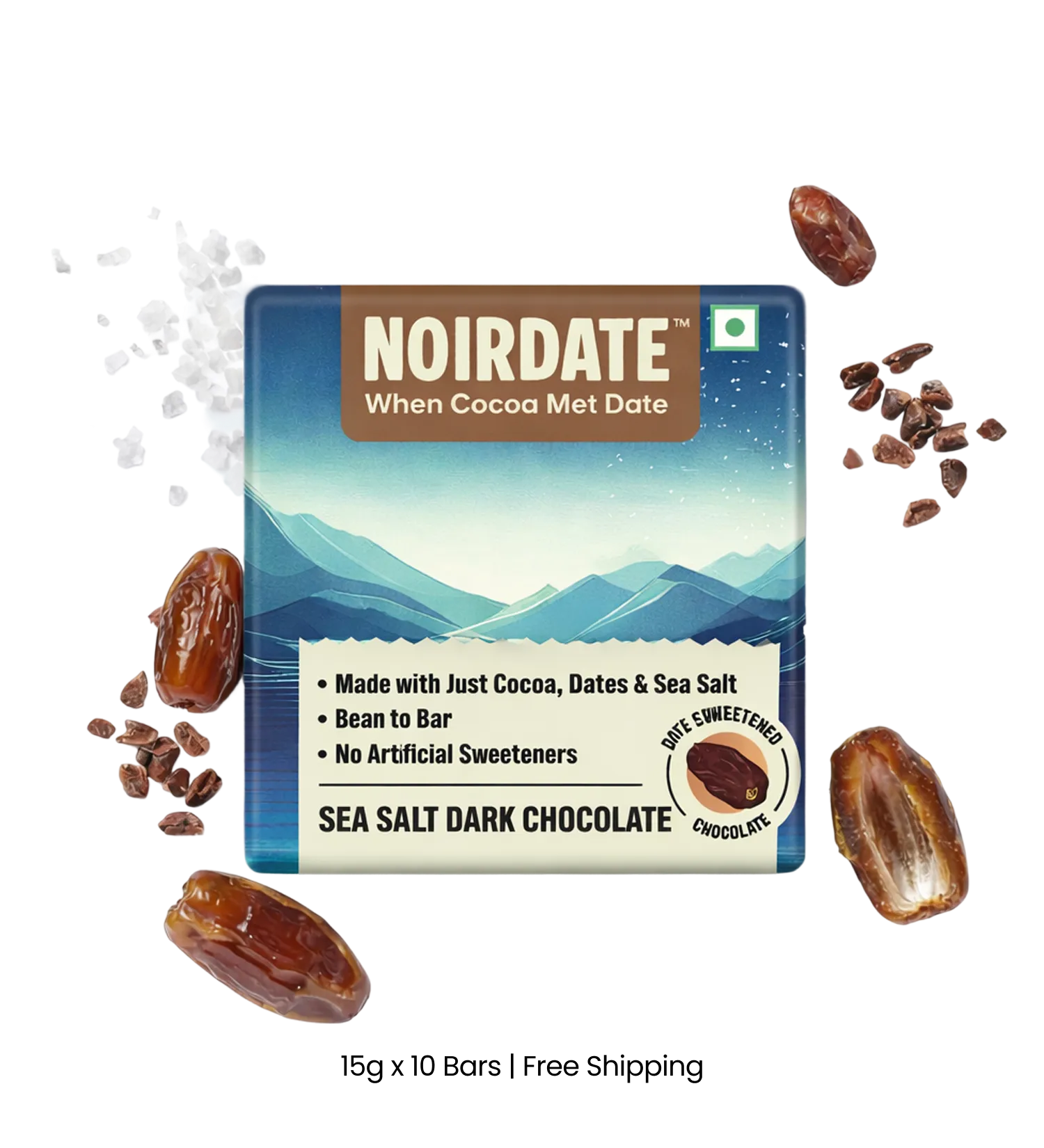 SeaSalt Dark Chocolate 15g | Pack Of 10