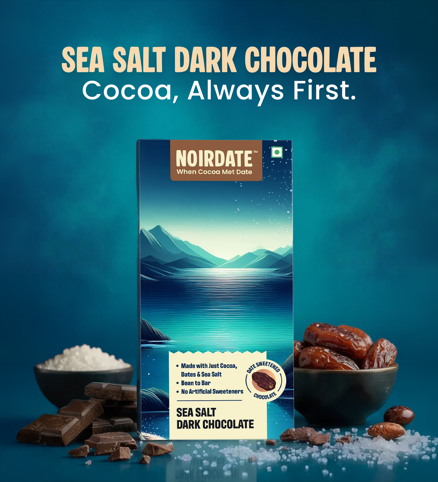 SeaSalt Dark Chocolate 75g | Pack Of 1